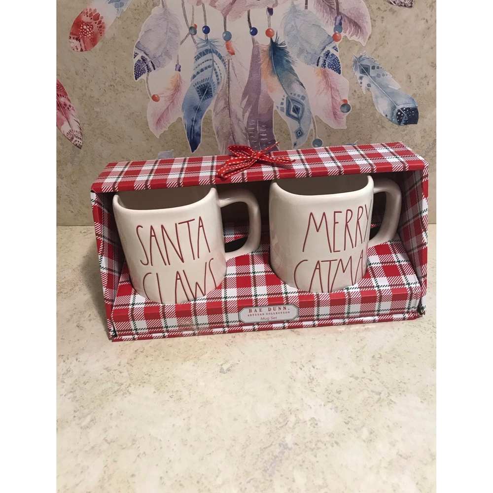 Rae Dunn Christmas Mug Set
